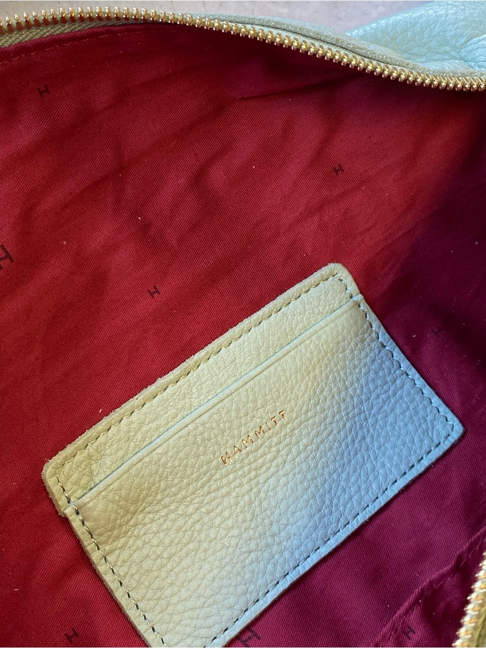 Hammitt Mint Green Pebbled Leather Belt Bag with Gold Hardware - Picture 4 of 4